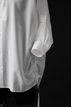 Load image into Gallery viewer, D-VEC CONVERTIBLE L/S SHIRT / STRETCH TAFFETA (MIGAL WHITE)