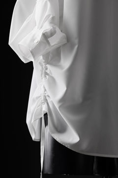 Load image into Gallery viewer, D-VEC CONVERTIBLE L/S SHIRT / STRETCH TAFFETA (MIGAL WHITE)