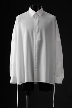 画像をギャラリービューアに読み込む, D-VEC CONVERTIBLE L/S SHIRT / STRETCH TAFFETA (MIGAL WHITE)