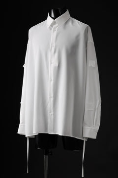 Load image into Gallery viewer, D-VEC CONVERTIBLE L/S SHIRT / STRETCH TAFFETA (MIGAL WHITE)