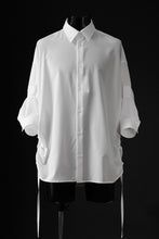 Load image into Gallery viewer, D-VEC CONVERTIBLE L/S SHIRT / STRETCH TAFFETA (MIGAL WHITE)