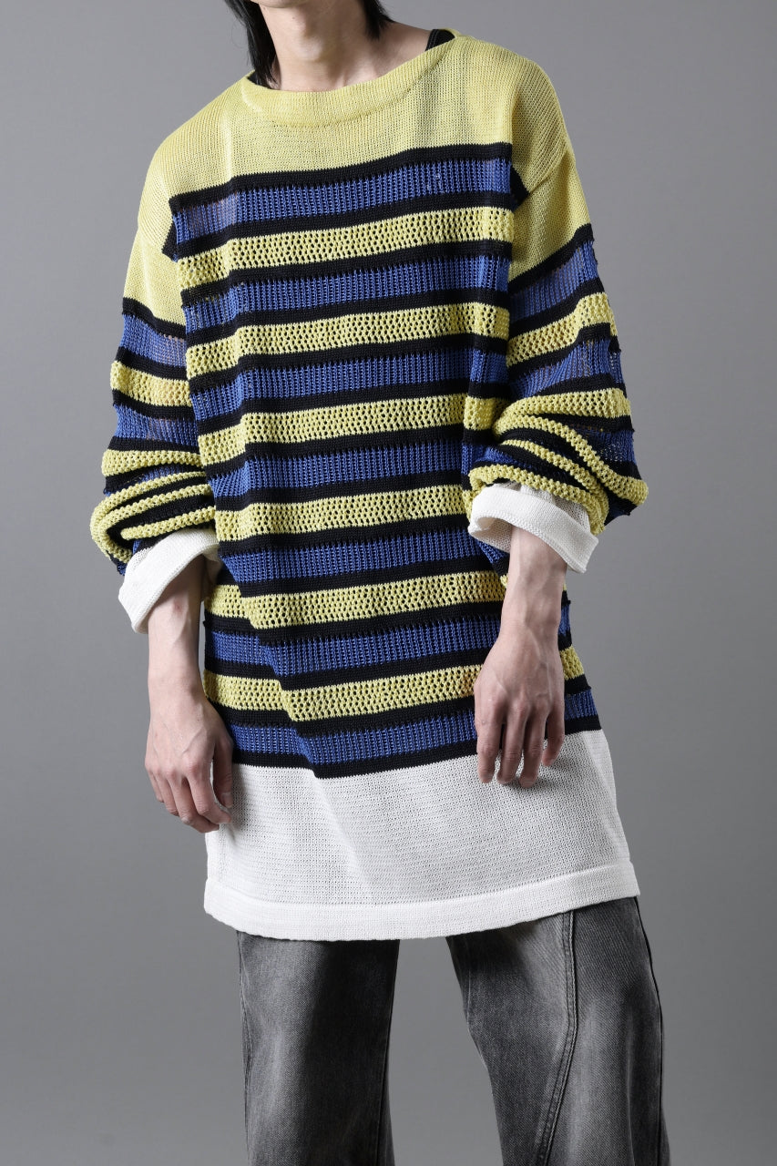 D-VEC MULTI BORDER LONG KNIT (MULTI)