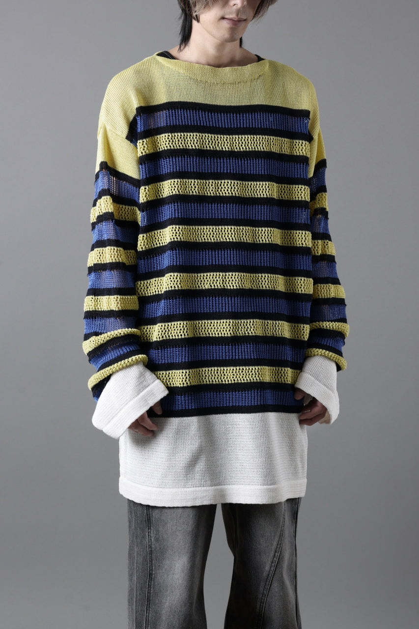 D-VEC MULTI BORDER LONG KNIT (MULTI)