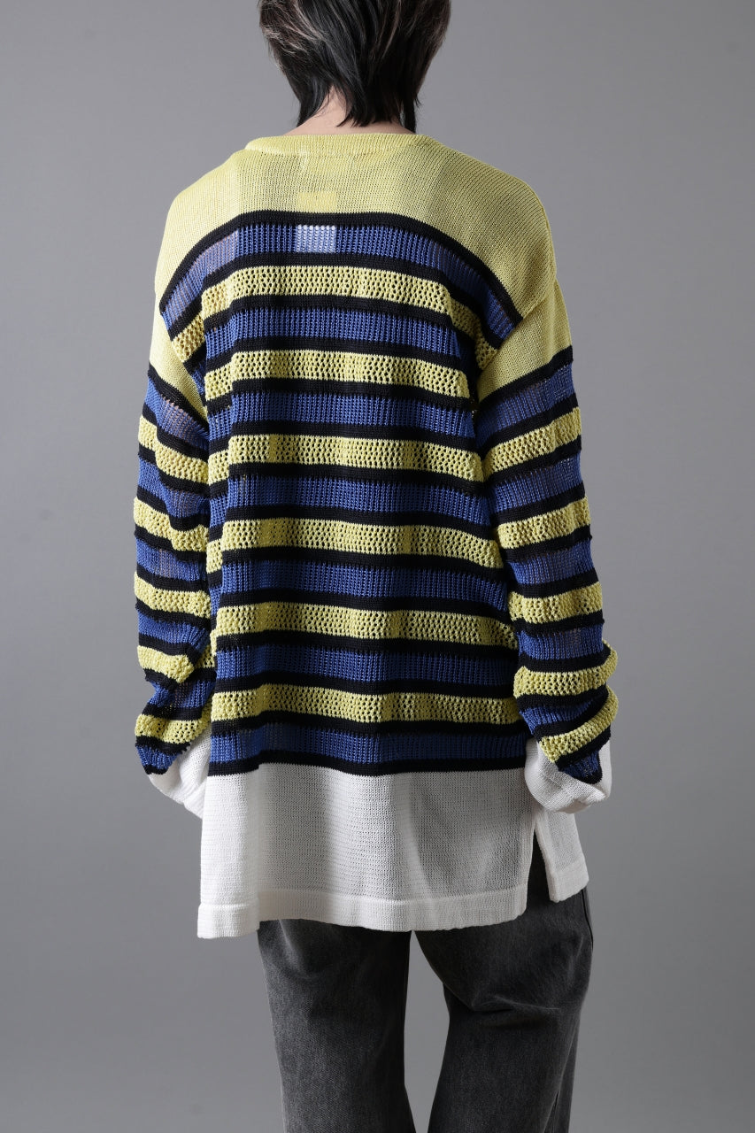 D-VEC MULTI BORDER LONG KNIT (MULTI)