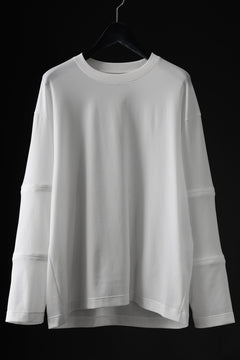 Load image into Gallery viewer, D-VEC REAMIDE® MESH VENTILATION L/S TEE (SHELL WHITE)