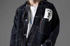 画像をギャラリービューアに読み込む, FULLCOUNT WWⅡ model Brown Cotton Denim Jacket / 13.7oz Zimbabwe Selvedge Denim (INDIGO BLUE / ONE WAHED)