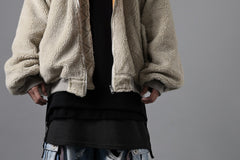 画像をギャラリービューアに読み込む, A.F ARTEFACT REVERSIBLE TEDDY BOMBER JACKET (IVORY)