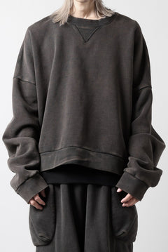 画像をギャラリービューアに読み込む, entire studios BOX CREW SWEAT PULLOVER (WASHED BLACK)