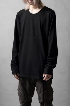 Load image into Gallery viewer, black crow x LOOM exclusive long sleeve tops / zimbabwe cotton jersey (black)