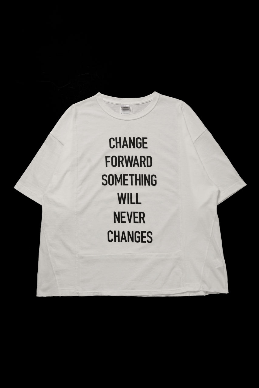 CHANGES exclusive VINTAGE REMAKE SHORT SLEEVE TEE (WHITE #A)