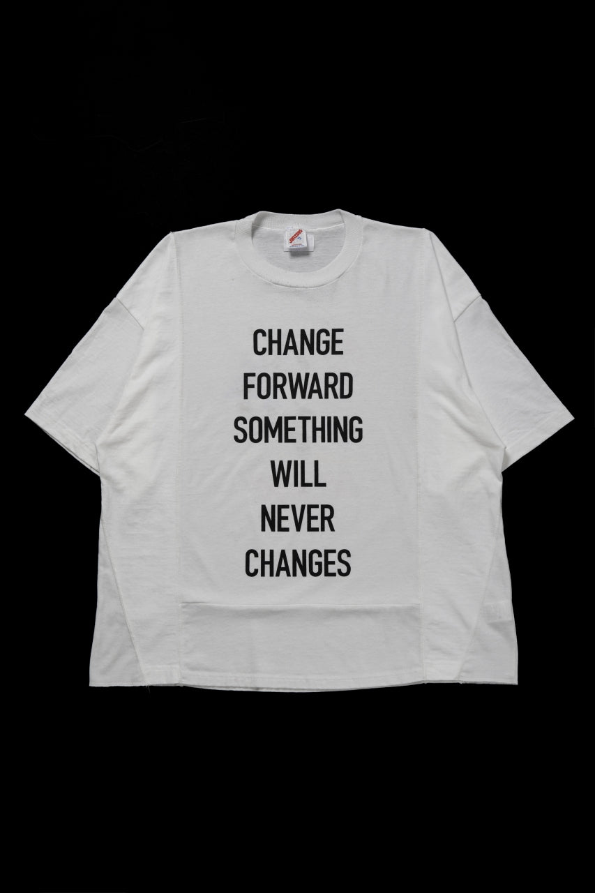 ハンドメイドv CHANGES exclusive VINTAGE REMAKE SHORT SLEEVE TEE (WHITE #E