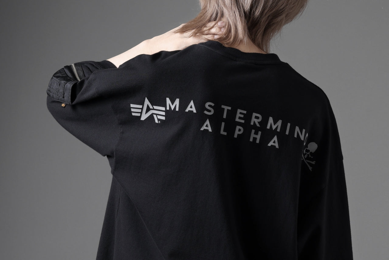 MASTERMIND WORLD x ALPHA INDUSTRIES CIGER POCKET OVERSIZED T-SHIRT (BLACK)