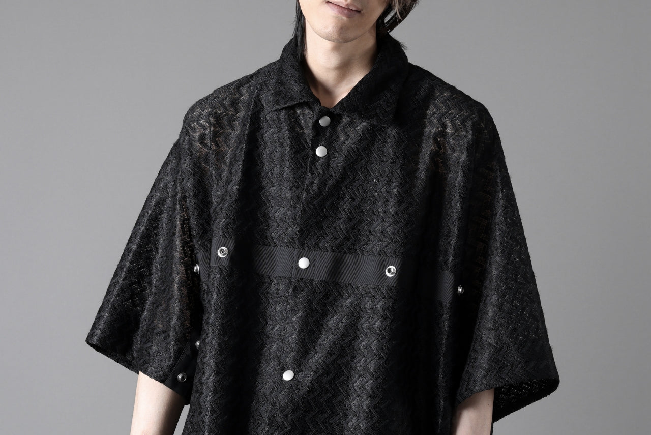 A.F ARTEFACT SNAPPED SQUEEZING SHIRT / SHADOW LACE (BLACK)の商品 