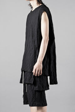 画像をギャラリービューアに読み込む, A.F ARTEFACT GRADIENT PLAID PATTERN SHIVA LONG SLEEVE TOPS (BLACK)