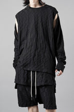 画像をギャラリービューアに読み込む, A.F ARTEFACT GRADIENT PLAID PATTERN SHIVA LONG SLEEVE TOPS (BLACK)