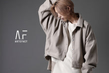 画像をギャラリービューアに読み込む, A.F ARTEFACT CROPPED SHIRT JACKET / KNIT JERSEY (BEIGE)