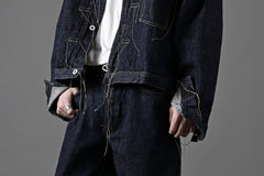 画像をギャラリービューアに読み込む, FULLCOUNT WWⅡ model Brown Cotton Denim Jacket / 13.7oz Zimbabwe Selvedge Denim (INDIGO BLUE / ONE WAHED)