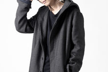 画像をギャラリービューアに読み込む, incarnation HOODED W BREAST BUTTON COAT / MICROSCOPIC CHECK WOOL (T91)