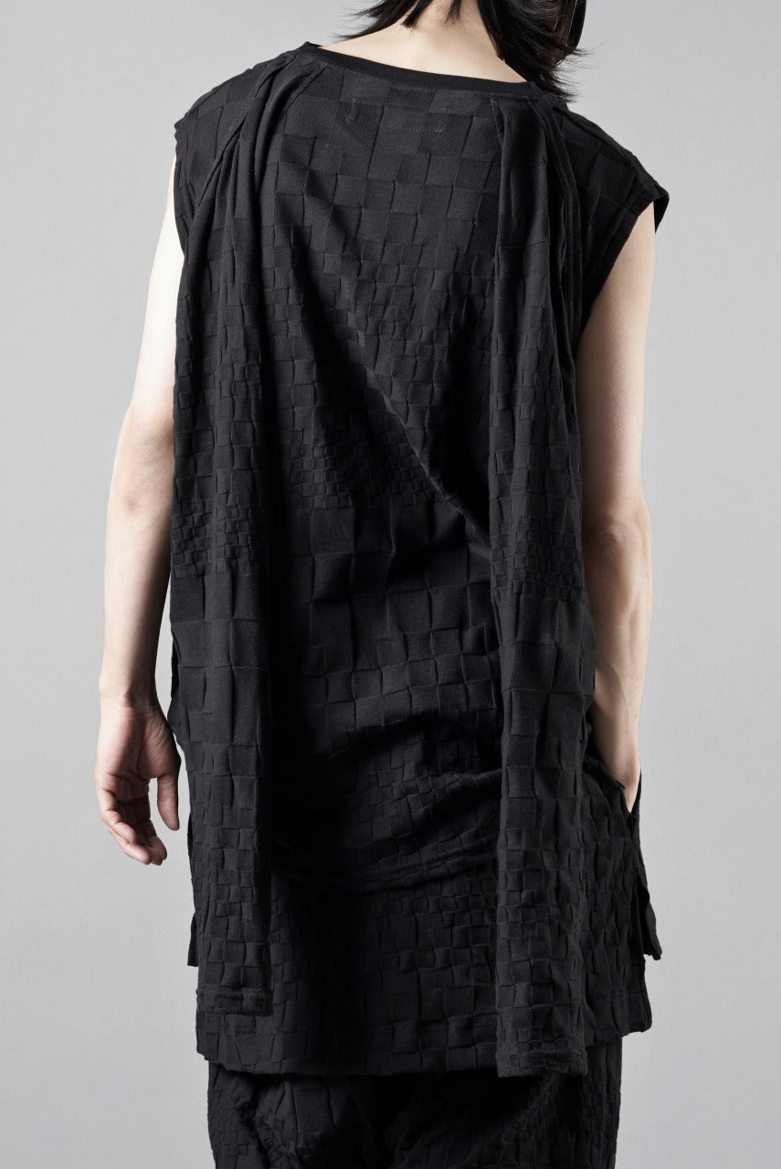 画像をギャラリービューアに読み込む, A.F ARTEFACT GRADIENT PLAID PATTERN SHIVA LONG SLEEVE TOPS (BLACK)