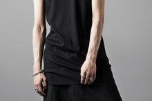 画像をギャラリービューアに読み込む, N/07 MINIMAL TANK TOP / MVS SPIRAL TELECO (BLACK)