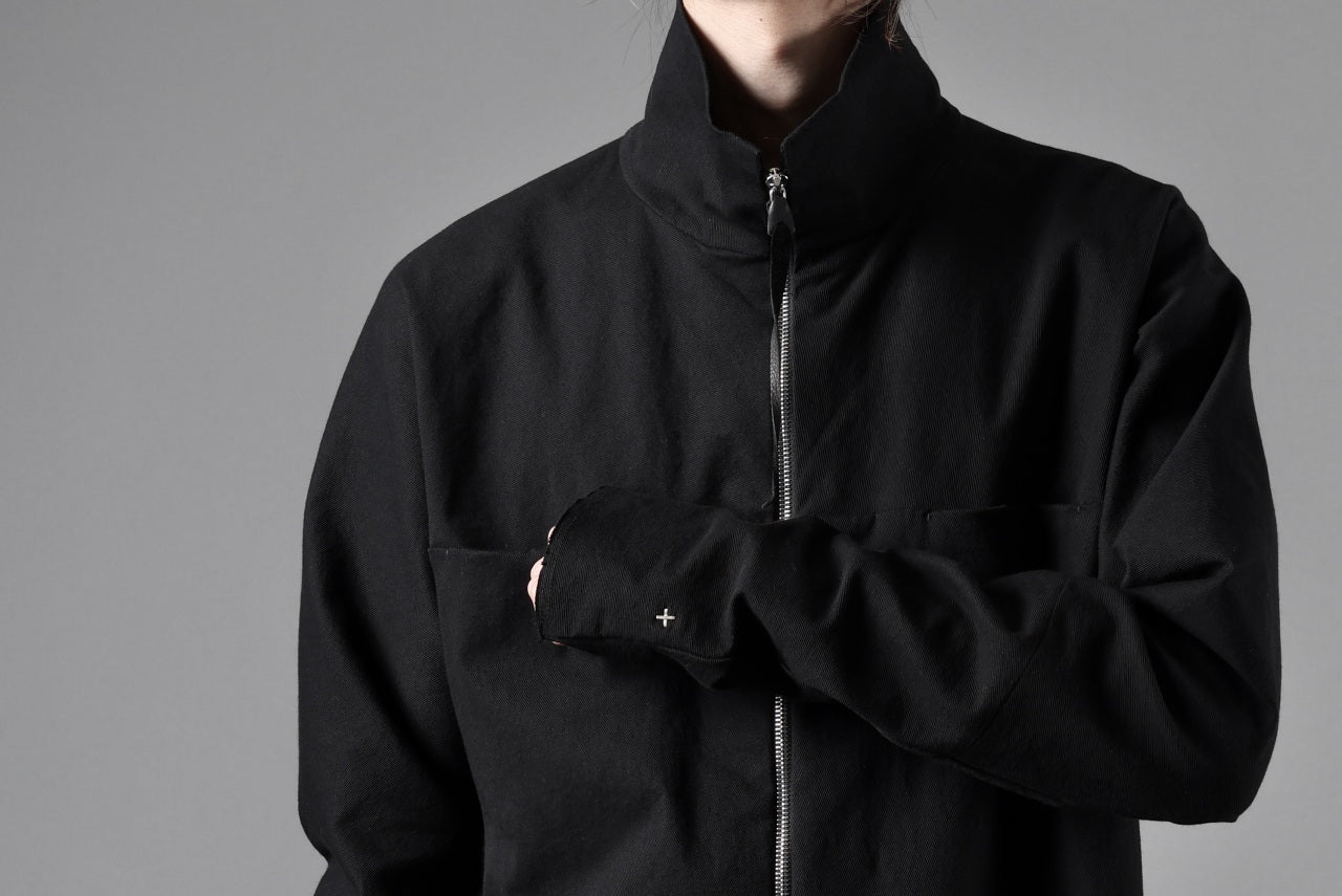 m.a+ zipped tall collar shirt jacket / H252DZ/CCE (BLACK)