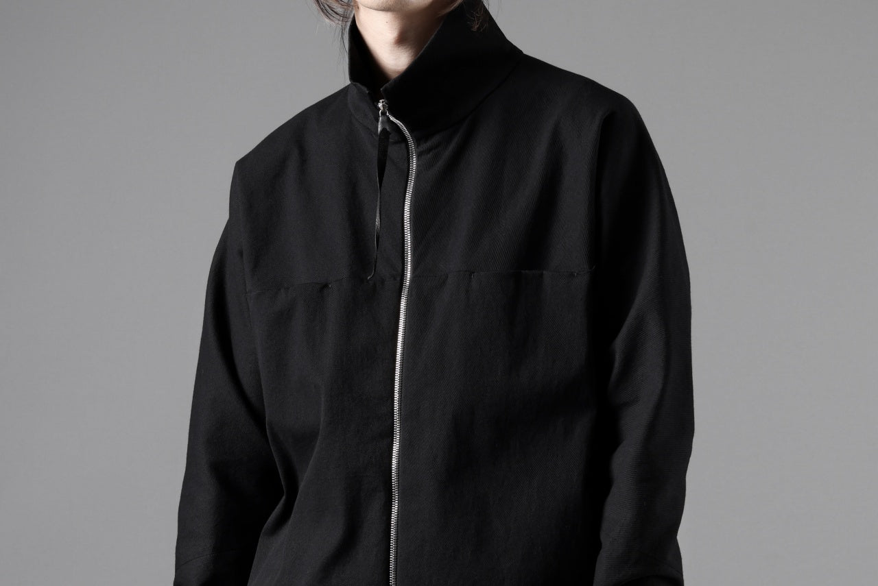 m.a+ zipped tall collar shirt jacket / H252DZ/CCE (BLACK)