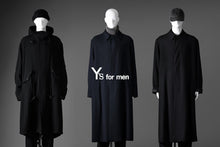 Load image into Gallery viewer, Y&#39;s for men MODS COAT WITH TOGGLE BUTTON / WOOL NYLON FLANNEL (BLACK)