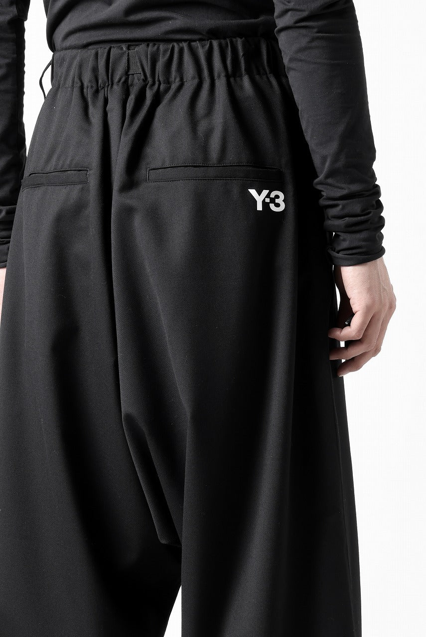 Y-3 Yohji Yamamoto REFIND WOOL PANTS (BLACK)