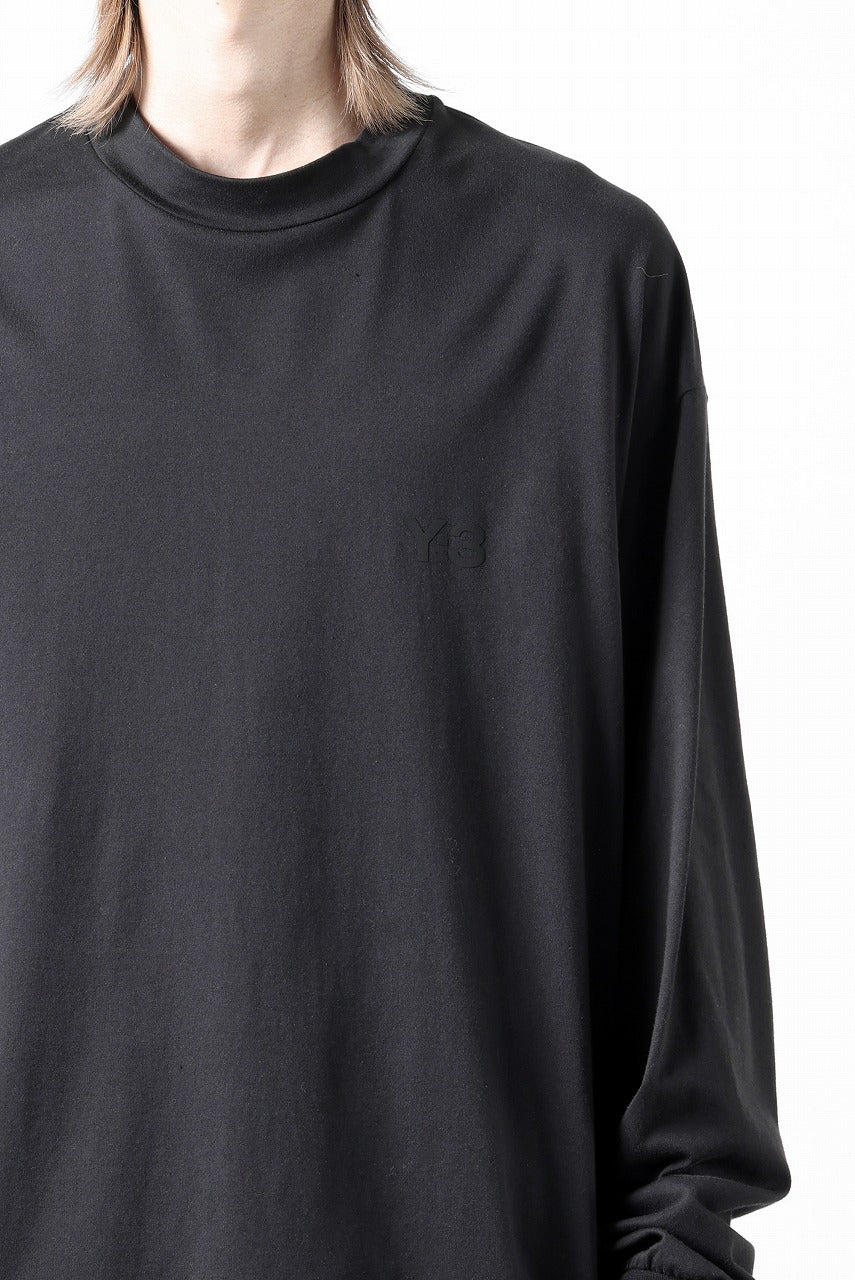 Y-3 Yohji Yamamoto MOCK NECK L/S TEE / BETTER SCJ (BLACK)