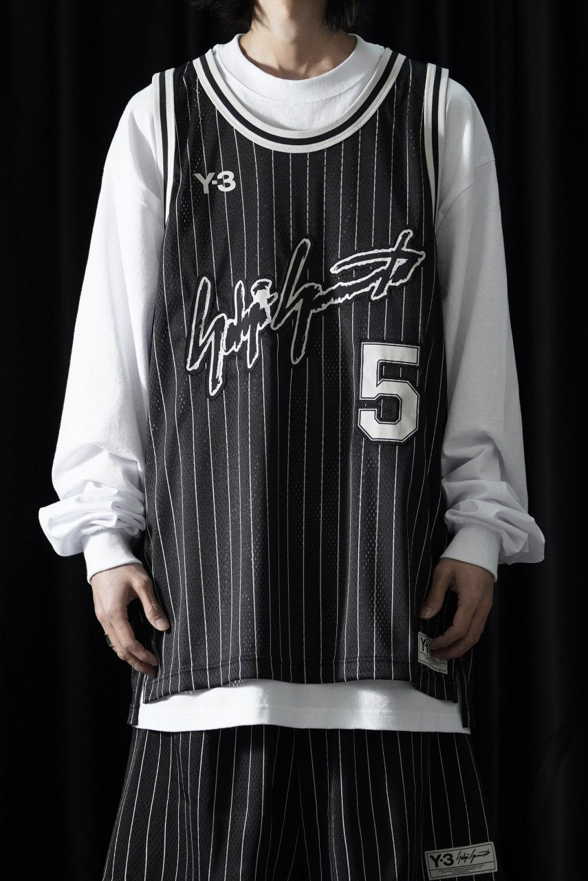 画像をギャラリービューアに読み込む, Y-3 Yohji Yamamoto ELITE 5 BASKETBALL GAME JERSEY TOP (BLACK)