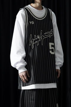 画像をギャラリービューアに読み込む, Y-3 Yohji Yamamoto ELITE 5 BASKETBALL GAME JERSEY TOP (BLACK)