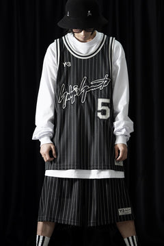 画像をギャラリービューアに読み込む, Y-3 Yohji Yamamoto ELITE 5 BASKETBALL GAME JERSEY TOP (BLACK)