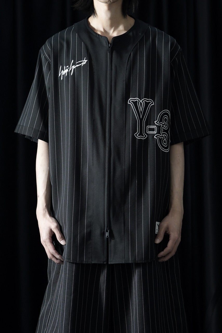 Load image into Gallery viewer, Y-3 Yohji Yamamoto ELITE 5 ZIP BASEBALL SHIRT (BLACK)