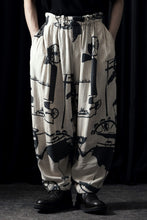 画像をギャラリービューアに読み込む, YUTA MATSUOKA circle pants / antique wagon print (ecru/print)