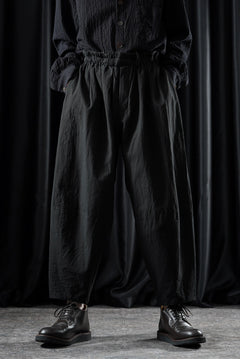 画像をギャラリービューアに読み込む, YUTA MATSUOKA circle pants / sheeting dyed plain weaven (black)