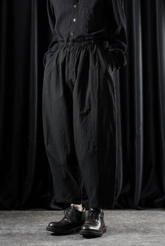 画像をギャラリービューアに読み込む, YUTA MATSUOKA circle pants / sheeting dyed plain weaven (black)
