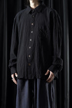 画像をギャラリービューアに読み込む, YUTA MATSUOKA classic shirt / shirring lawn (black)