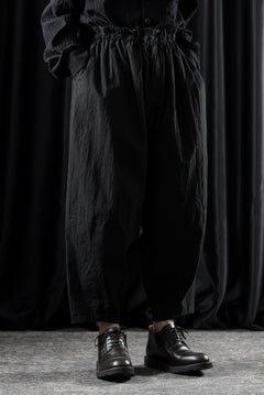 画像をギャラリービューアに読み込む, YUTA MATSUOKA circle pants / sheeting dyed plain weaven (black)