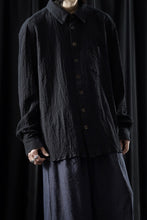 画像をギャラリービューアに読み込む, YUTA MATSUOKA classic shirt / shirring lawn (black)