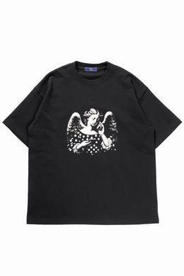 Y's.... ANGEL PRINT T SHIRT A (BLACK)