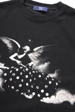 画像をギャラリービューアに読み込む, Y&#39;s.... ANGEL PRINT T SHIRT B (BLACK)