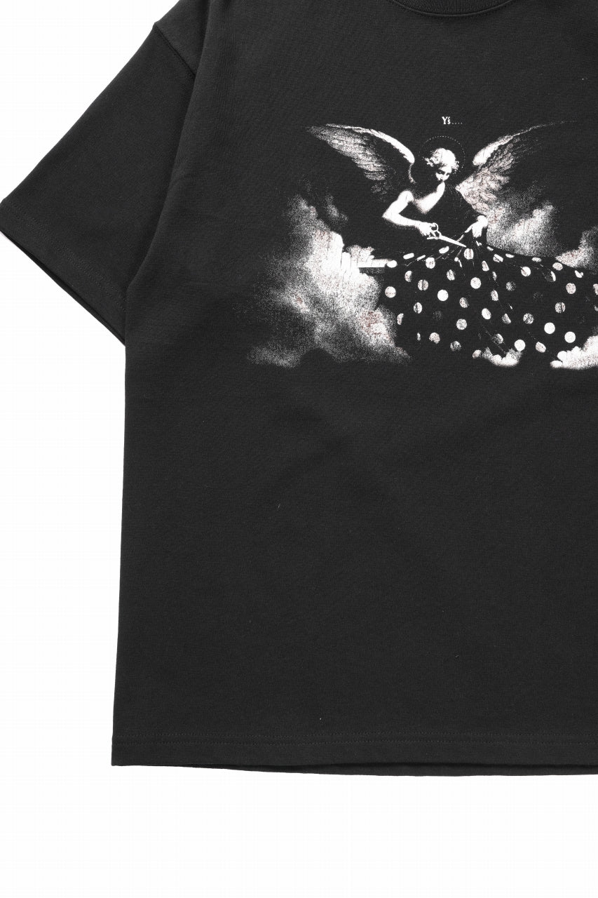 Y's.... ANGEL PRINT T SHIRT B (BLACK)