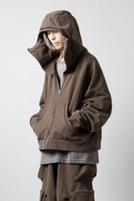 画像をギャラリービューアに読み込む, entire studios FULL ZIP SWEAT PARKA (BRUNETTE)