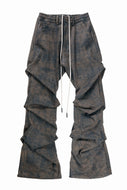 A.F ARTEFACT TUCKED DRAPE PANTS / BLENDED SHADES DENIM (D.VERDIGRIS)
