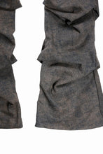 Load image into Gallery viewer, A.F ARTEFACT TUCKED DRAPE PANTS / BLENDED SHADES DENIM (D.VERDIGRIS)