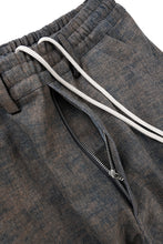 Load image into Gallery viewer, A.F ARTEFACT TUCKED DRAPE PANTS / BLENDED SHADES DENIM (D.VERDIGRIS)