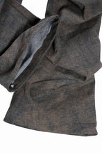Load image into Gallery viewer, A.F ARTEFACT TUCKED DRAPE PANTS / BLENDED SHADES DENIM (D.VERDIGRIS)
