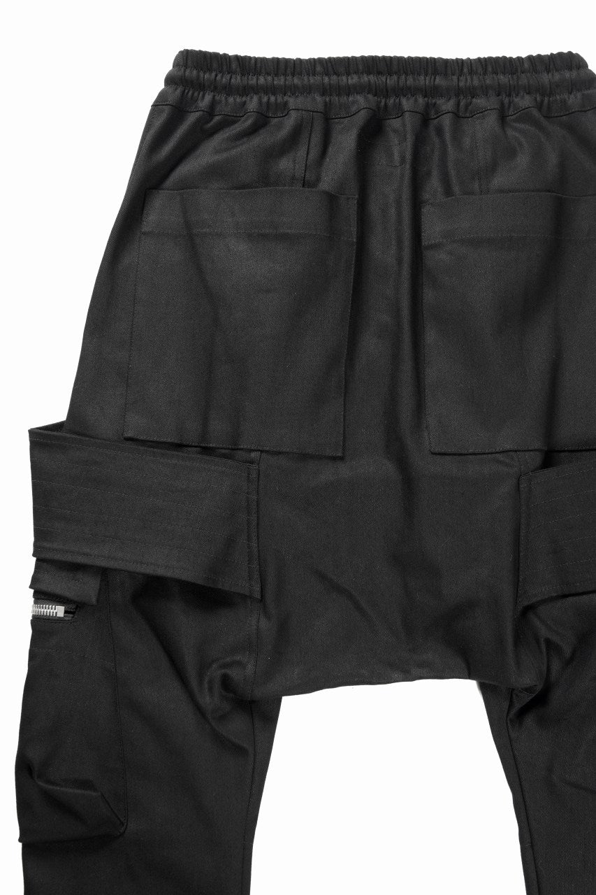 Load image into Gallery viewer, A.F ARTEFACT FLAP-DETAIL SLIM CARGO PANTS / HI-STRETCH DENIM (BLACK)