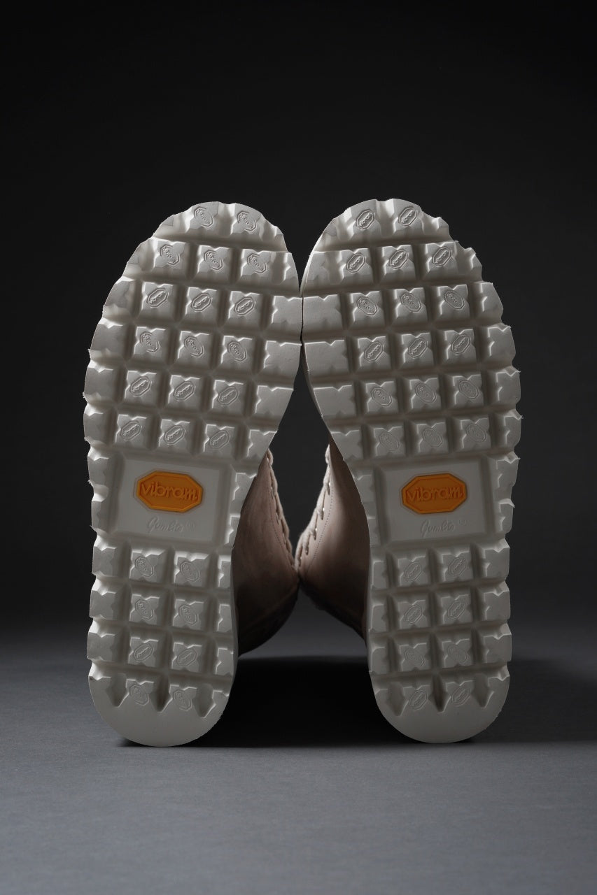 Load image into Gallery viewer, A.F ARTEFACT × Portaille THICK SNEAKER BOOTS / CALF LEATHER (ASH PINK x WHITE)