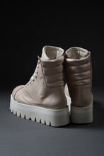 Load image into Gallery viewer, A.F ARTEFACT × Portaille THICK SNEAKER BOOTS / CALF LEATHER (ASH PINK x WHITE)